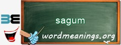 WordMeaning blackboard for sagum
